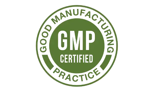 Good Manufacturing Practice certification representing quality-control standards